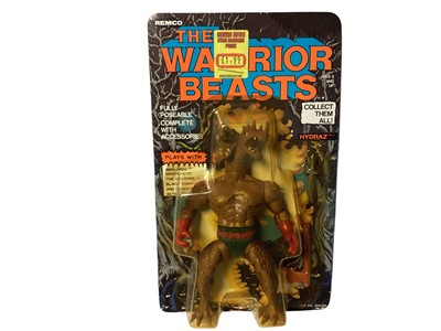 Lot 1 - Remco (c1982) The Warrior Beasts 6" action figues including Craven, Hydras & Skull Man, all on card (curled corners) with bubblepack (3)