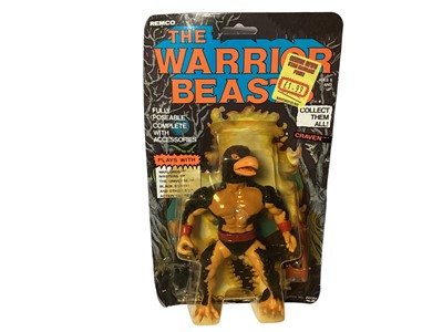 Lot 1 - Remco (c1982) The Warrior Beasts 6" action figues including Craven, Hydras & Skull Man, all on card (curled corners) with bubblepack (3)