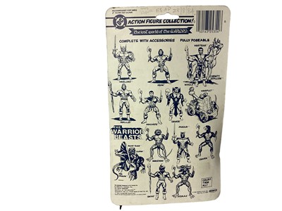 Lot 1 - Remco (c1982) The Warrior Beasts 6" action figues including Craven, Hydras & Skull Man, all on card (curled corners) with bubblepack (3)