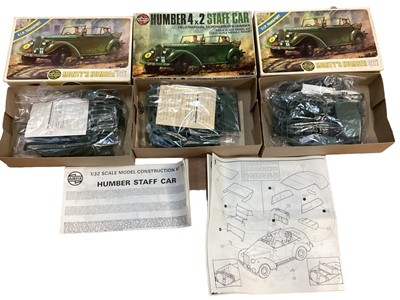 Lot 1913 - Airfix Red Stripe 1:144 scale H.P.42 Heracles & 1:72 scale Flying Fortress, plus Monty's Humber Staff Car (x3) and others (qty)