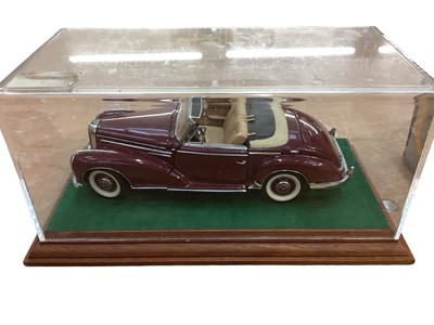 Lot 1914 - Burago Type 59 (1934) Bugatti, Ferrari 250 GTO (1962), Ferrari GTO Rally (1984) & Franklin Mint Mercedes Benz 300SC (1957) (4)