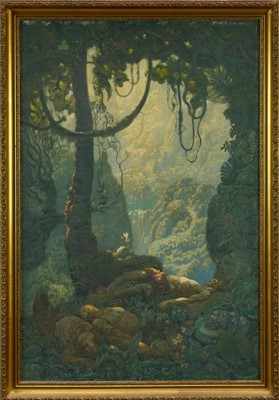 Lot 1336 - *Ernest Wallcousins (1883-1976) oil on canvas - The Entrance to Eldorado