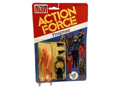 Lot 8 - Palitoy Action Man Action Force Series 1 Frogman, on card with blister pack (1)
