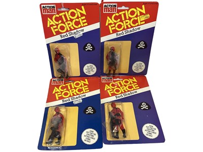 Lot 13 - Palitoy Action Man Action Force Red Shadow (Single Cell Bubble Version), on card with blister pack (4)