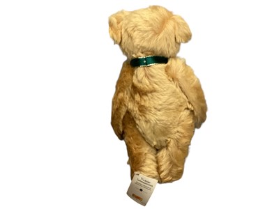 Lot 1941 - Two Steiff teddies The 2001 Bear no. 654756 with swing label, certificate and soft Steiff bag and The Millennium Bear no. 654701with cerificate and soft Steiff bag