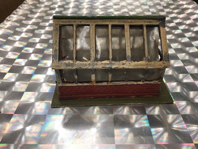 Lot 1958 - Lot Britains garden diecast models including greenhouse, benches, dovecote and other accessories (1 box)