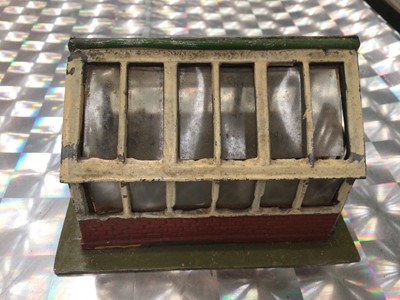 Lot 1958 - Lot Britains garden diecast models including greenhouse, benches, dovecote and other accessories (1 box)
