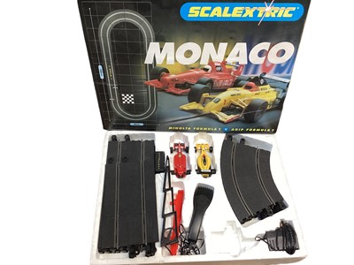 Lot 1973 - Scalextric Pole Position Advanced Track System with Jordan & Williams F1 racing cars, boxed