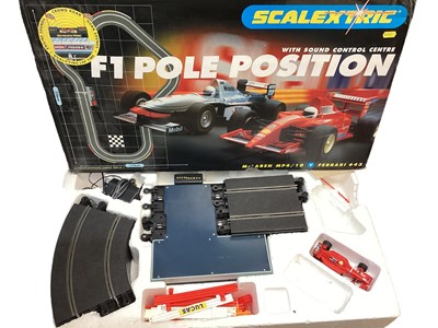 Lot 1973 - Scalextric Pole Position Advanced Track System with Jordan & Williams F1 racing cars, boxed