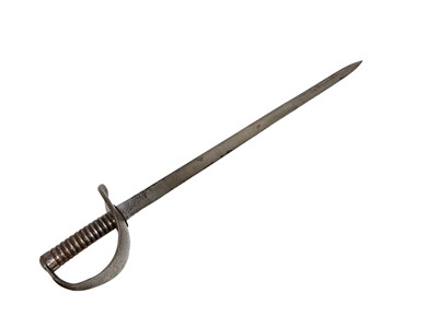Lot 918 - Victorian 1889 Pattern Naval Cutlass with ordnance stamps. The blade 71cm long