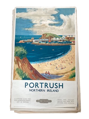 Lot 2518 - Original British Railways poster for Portrush, with artwork by Lance Cattermole, printed by Jordison & Co., the sheet measuring 101cm x 63cm