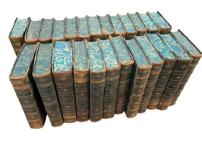 Lot 1752 - Scott - The Waverley Novels, Daily News edition, 1901, in conforming bindings with marble ends