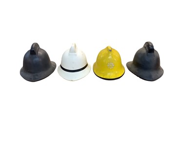 Lot 812 - Group of four Fire Brigade helmets including Suffolk Fire Service (4).