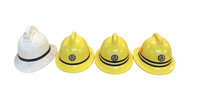 Lot 814 - Group of four Fire Brigade helmets including Suffolk & Ipswich Fire Service (4).