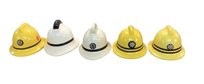 Lot 816 - Group of five Fire Brigade helmets including Suffolk Fire Service (5).