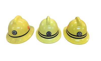 Lot 819 - Group of six Fire Brigade helmets including Suffolk Fire Service (6).