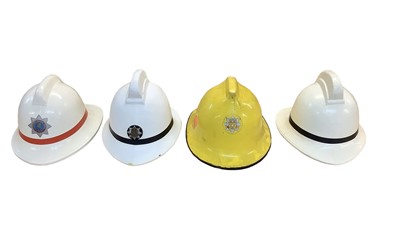 Lot 820 - Group of four Fire Brigade helmets including Suffolk Fire Service and Liverpool Salvage Corps (4).