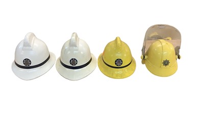Lot 824 - Group of eight Fire Brigade helmets including Suffolk Fire Service (8).
