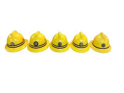Lot 825 - Group of five Fire Brigade helmets including Suffolk Fire Service (5).