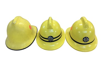 Lot 826 - Group of seven Fire Brigade helmets including Suffolk Fire Service (7).