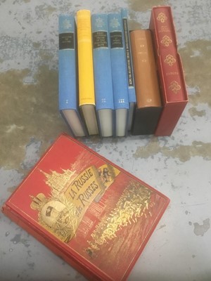 Lot 1784 - La Russia et les Russe - Impressions de voyage, 1884 first edition with tooled cloth, together with History of the Standard Charetered Bank. (5)