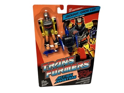 Lot 33 - Hasbro (c1990) Transformers Action Masters Jackpot (Alternate Mode;Sights convert from Falcon/Photon Cannon)  Autobot,on card with bubblepack No.5759 (1)