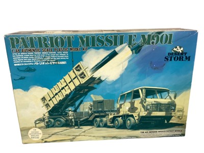 Lot 46 - ARII 1:48 Scale Desert Storm Patriot Missile M901 model kit and others (5)