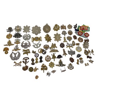Lot 851 - Victorian Staff Officers belt buckle and collection of cap and collar badges (65 plus)