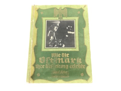Lot 867 - 1930s Nazi propaganda cigarette card album 'Wie die Ortmark hire Befceiung erlebte Adolf Hitler ' ( four cards lacking)