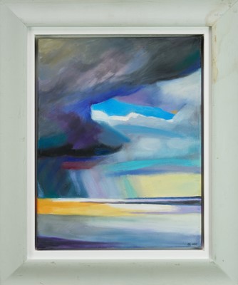 Lot 1032 - Belinda King (Contemporary) oil on canvas - Off Aldeburgh, signed with initials and dated 2009, titled verso, 45cm x 35cm, framed