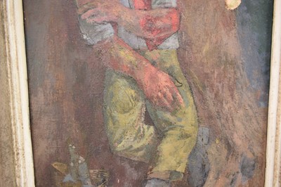 Lot 1029 - *Reginald Brill (1902-1974) oil on canvas - Asleep