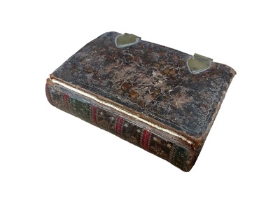 Lot 1694 - Very small antique book box, 11cm high