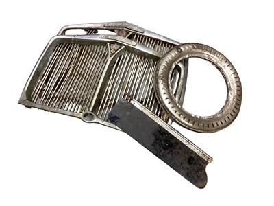 Lot 2183 - Collection of various Rover P4 parts to include rear windscreen, lights, grills, badges etc. (qty).