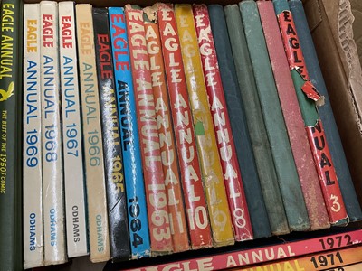 Lot 1689 - Eagle annuals together with The Eagle Raiders of the Range albums