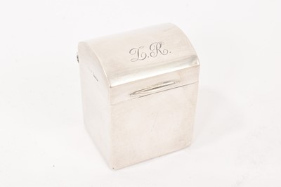 Lot 864 - Set of Edwardian novelty miniature playing cards in silver case, London 1910