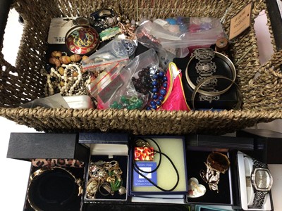 Lot 260 - Group of costume jewellery, wristwatches and a pair of Gucci prescription sunglasses