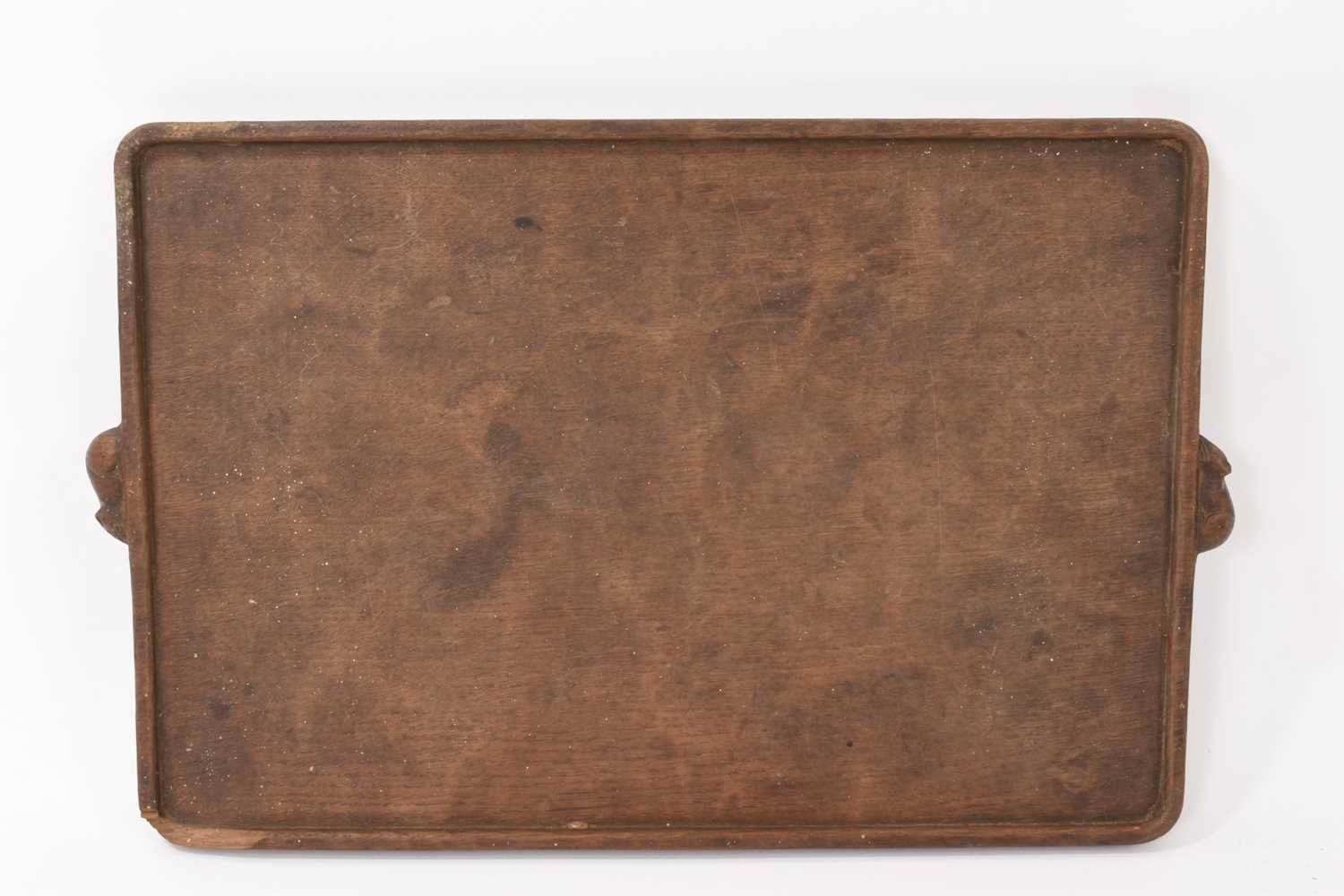 Lot 819 - Robert Mouseman Thompson adzed oak tray