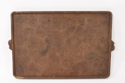 Lot 819 - Robert Mouseman Thompson adzed oak tray