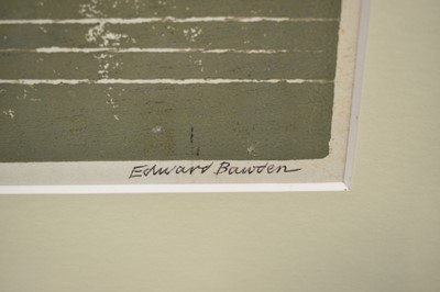 Lot 1126 - *Edward Bawden (1903-1989) signed limited edition artists proof linocut - The Mansion House, 33/75, 52cm x 67.5cm, in glazed frame