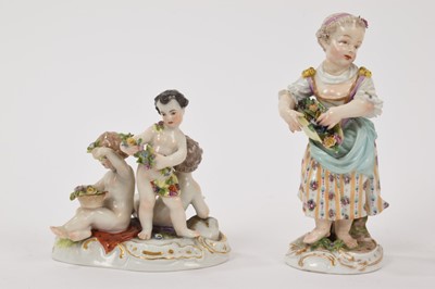 Lot 126 - Four various Meissen figurines
