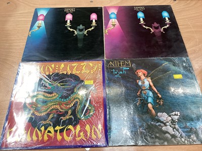 Lot 2281 - Vintage case of LP records including The Who, Uriah Heep, Bowie, Toyah, UB40, Yes and Vangelis etc