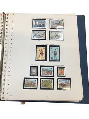 Lot 1545 - Stamps and postcards selection in box including GB mint stamps, IOM collection covers etc