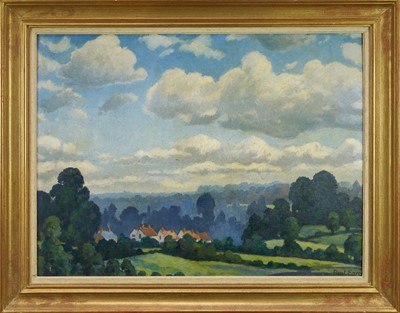 Lot 1061 - Paul Earee (1888-1968) oil on board - Extensive Landscape, signed, 59cm x 79cm, framed