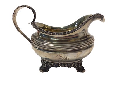 Lot 357 - Georgian silver jug
