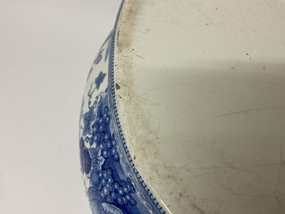 Lot 56 - Wedgwood blue printed two handled footbath