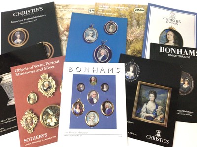 Lot 880 - Large collection of portrait miniature reference books and catalogues