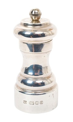 Lot 446 - Contemporary silver pepper mill