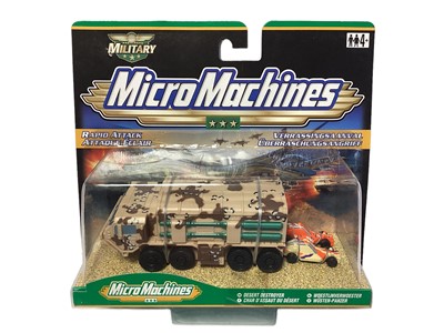 Lot 5 - Hasbro (c2000) Military Micro Machines including Rapid Attack Artic Assault No.97309 (x3) & Desert Destroyer No.97311, on card with bubblepack (4)