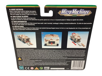 Lot 5 - Hasbro (c2000) Military Micro Machines including Rapid Attack Artic Assault No.97309 (x3) & Desert Destroyer No.97311, on card with bubblepack (4)