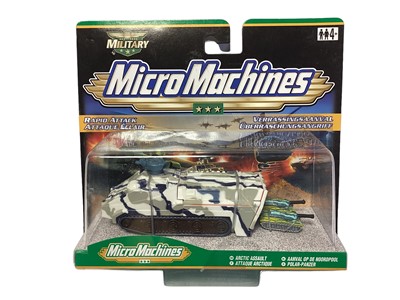 Lot 5 - Hasbro (c2000) Military Micro Machines including Rapid Attack Artic Assault No.97309 (x3) & Desert Destroyer No.97311, on card with bubblepack (4)